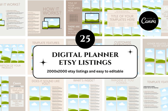 25 Planner Etsy Mockup: Streamline Your Shop Design