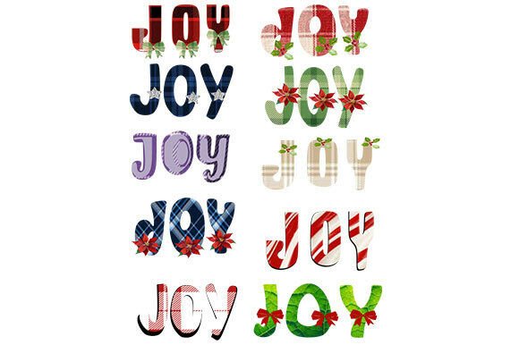 A Set of 10 Joy Text