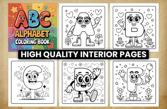 ABC Alphabet Coloring Pages for Kids