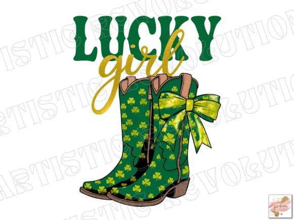 Embracing the Charm of Lucky Girl PNG St Patrick s Day Png in Modern Design