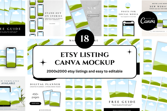 Etsy Canva Mockup for Sellers