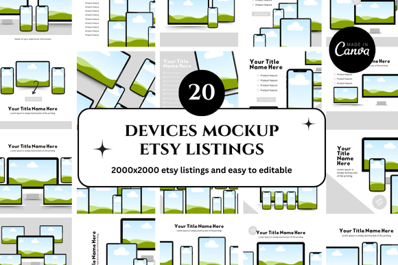 Etsy Device Canva Mockup: Elevate Your Listings