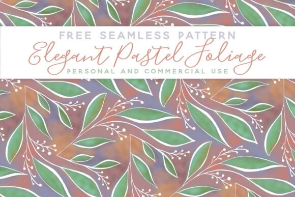 Free Blush Pink Pastel Foliage Pattern