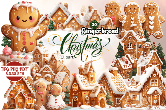 Gingerbread Christmas Clipart: Real Uses for Real Holiday Projects