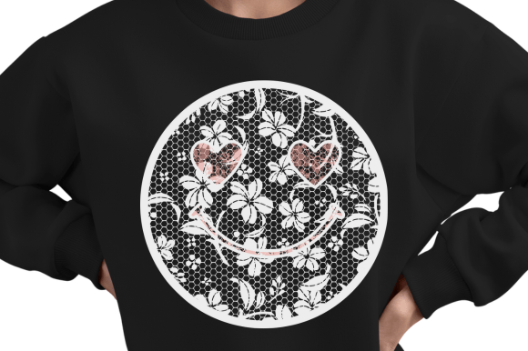 Happy Face Lace PNG: A Versatile Design for Creative Projects
