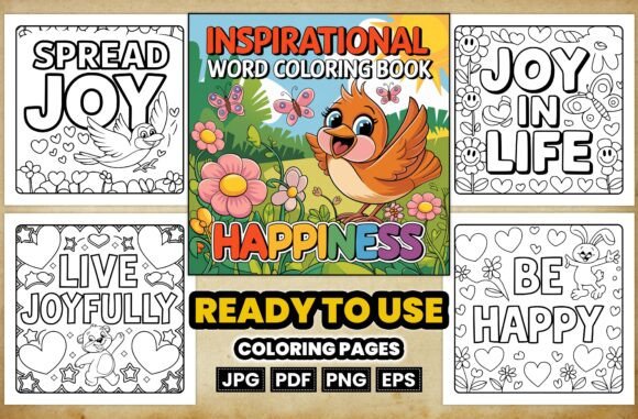 Inspirational Word Coloring Book: A Creative Tool for Positivity and Expression