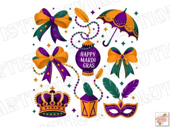 Mardi Gras Png Coquette Sublimation PNG