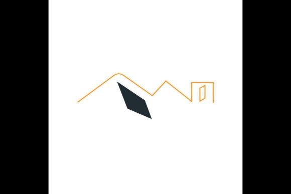 Real Estate Logo or Icon Design Yellow