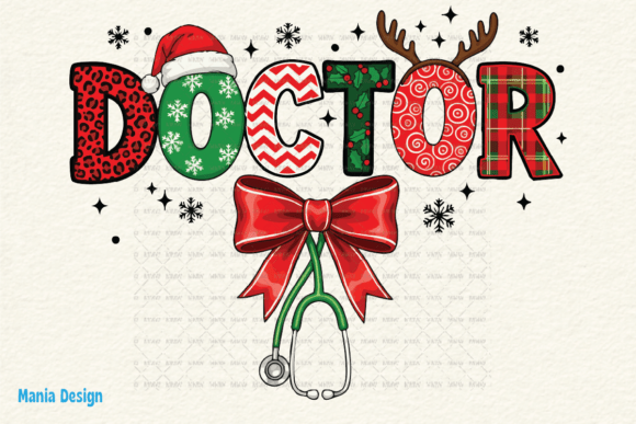 Retro Christmas Doctor Stethoscope PNG: A Creative Tribute to Healthcare Heroes