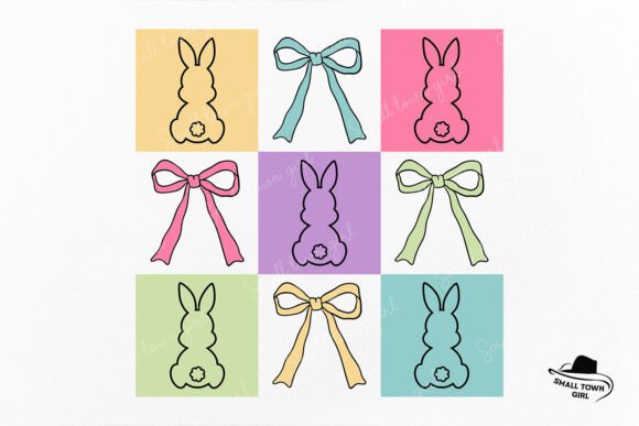 Retro Happy Easter Bunny Coquette Bow: Creative Possibilities