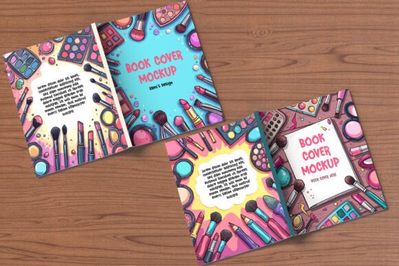 Two Open Books Full Cover Mockup: A Practical Tool for Professional Book Presentations