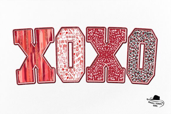 Xoxo Valentine Brushstroke Sublimation: A Versatile Digital Design for Creative Projects